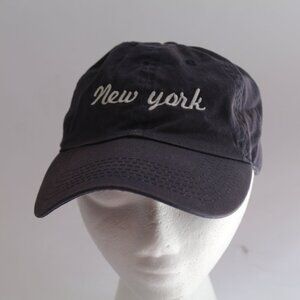 Women's Navy Blue Brandy Melville New York Baseball Cap